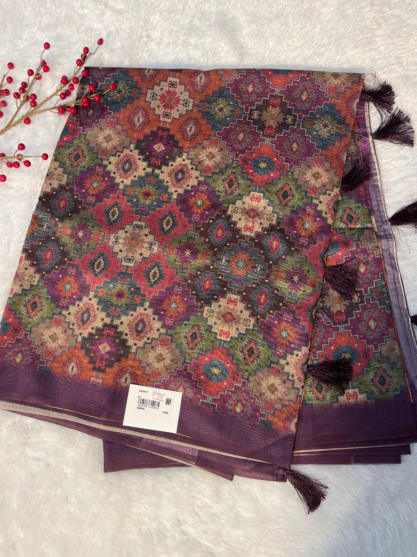 Chanderi cotton saree