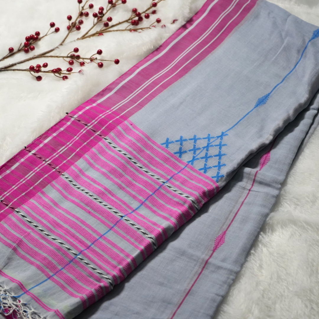 Handloom Bujodhi cotton saree