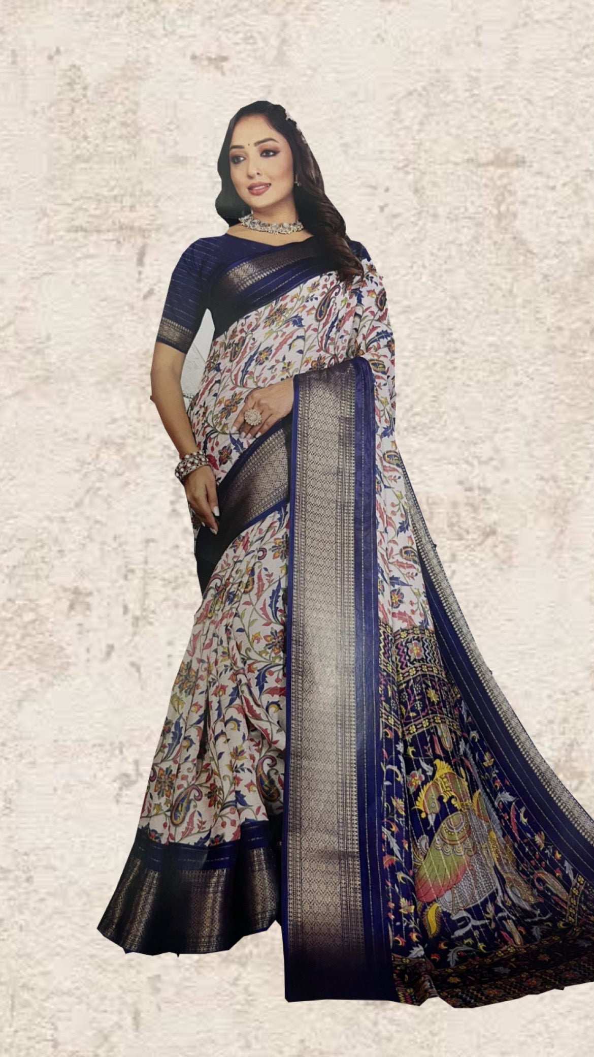 Linen Saree