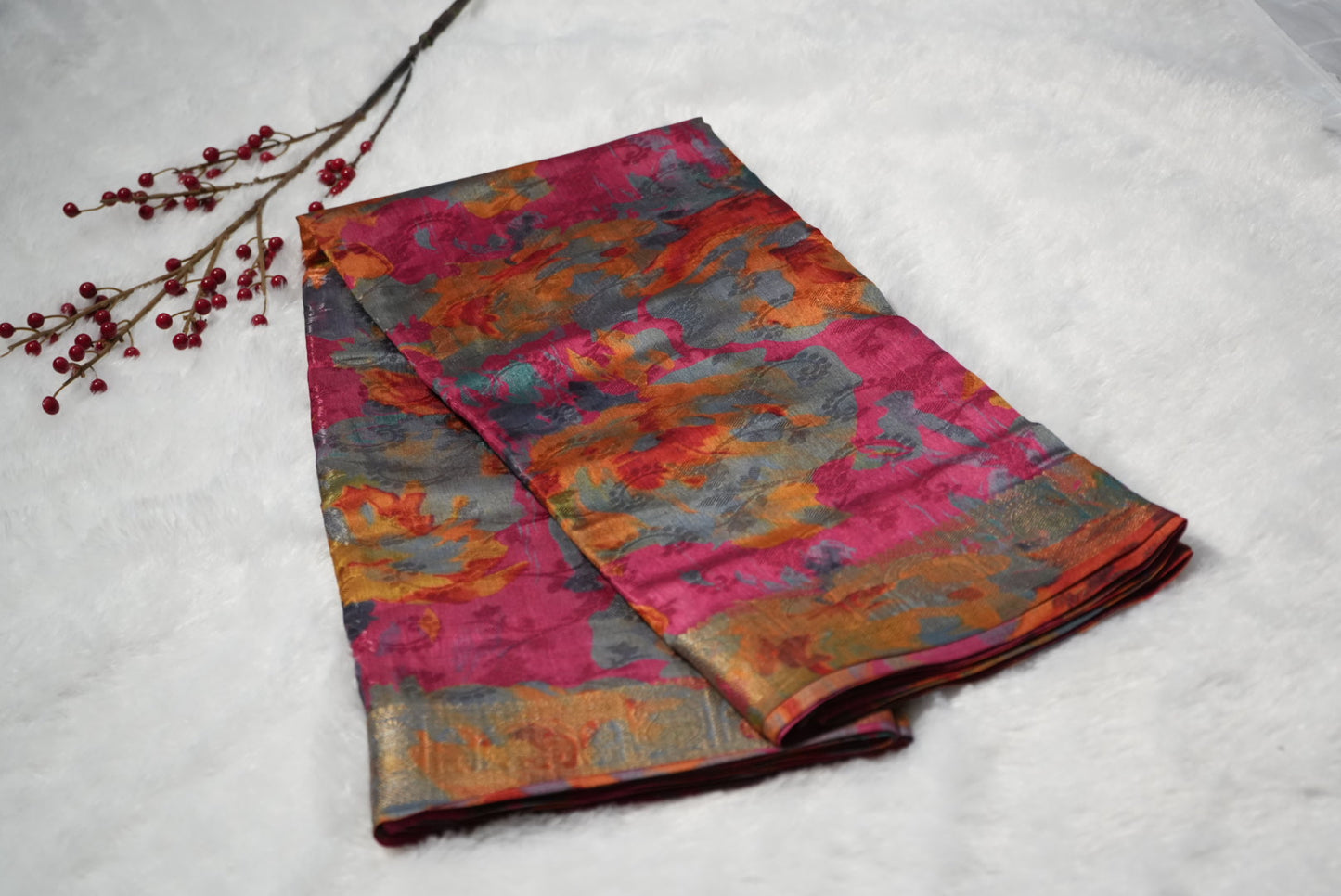 Synthetic silk saree