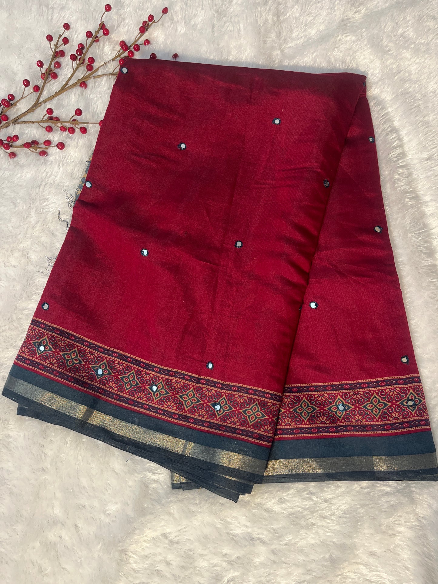 Mul cotton saree