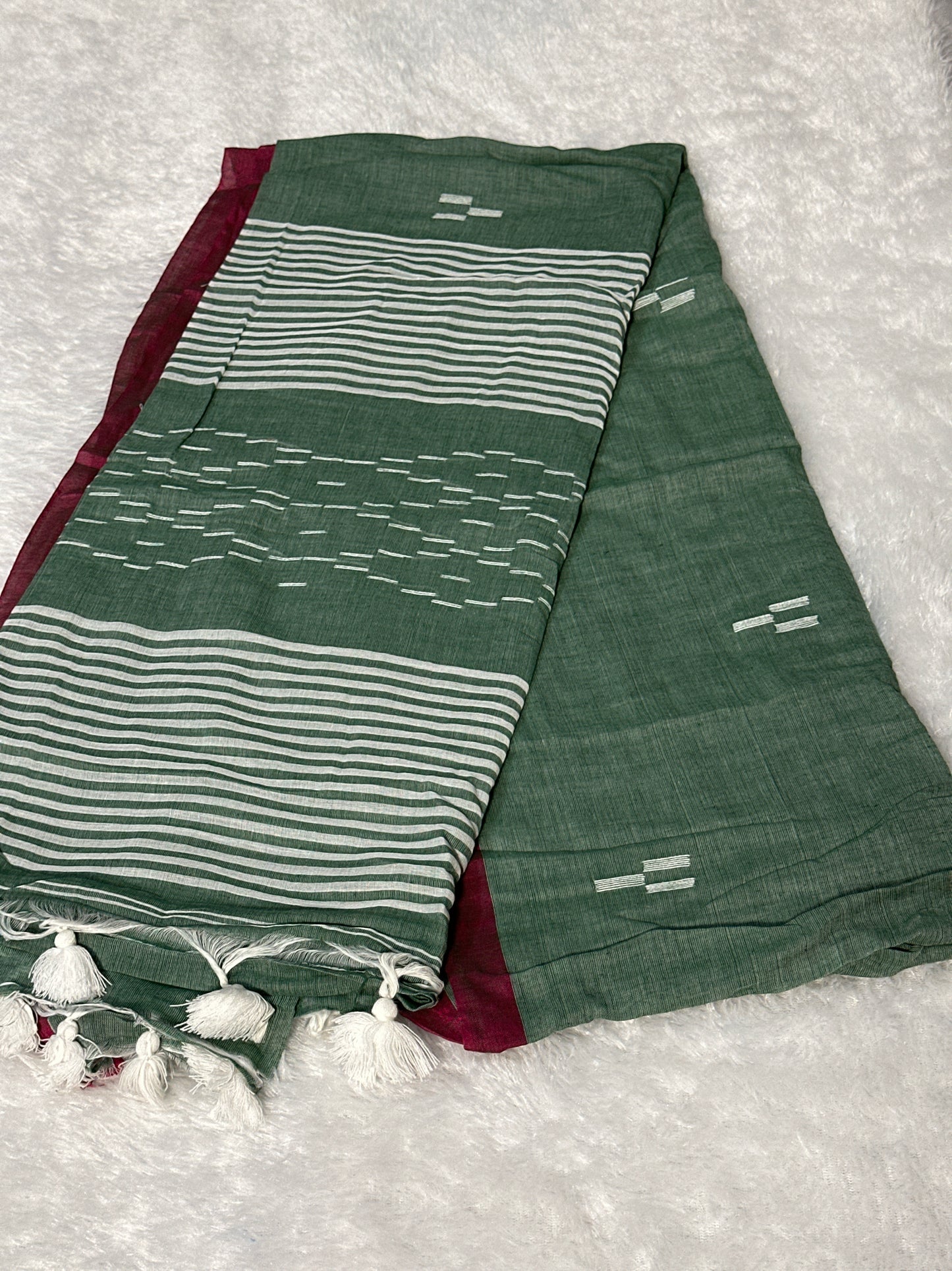 Handloom Bengal cotton saree