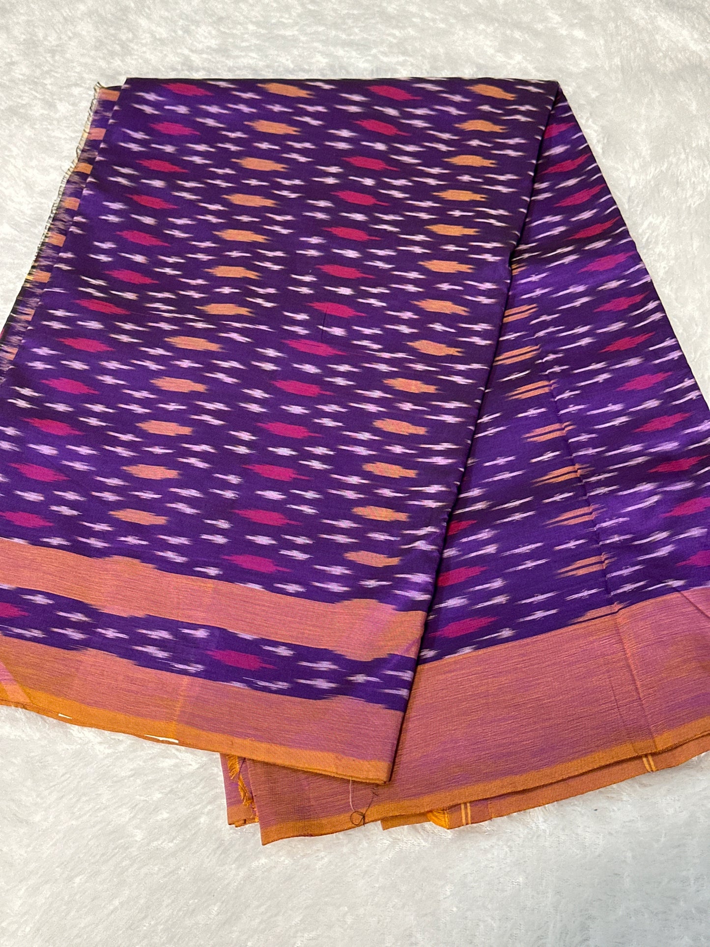 Pochampalli on Pure Mercerized Cotton saree