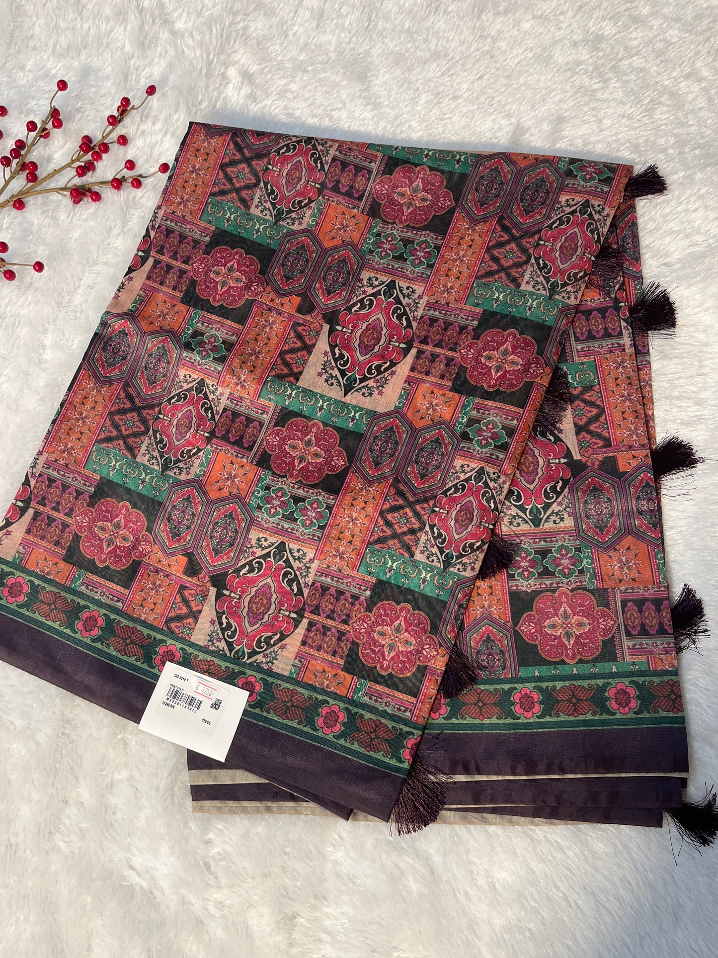 Chanderi cotton saree