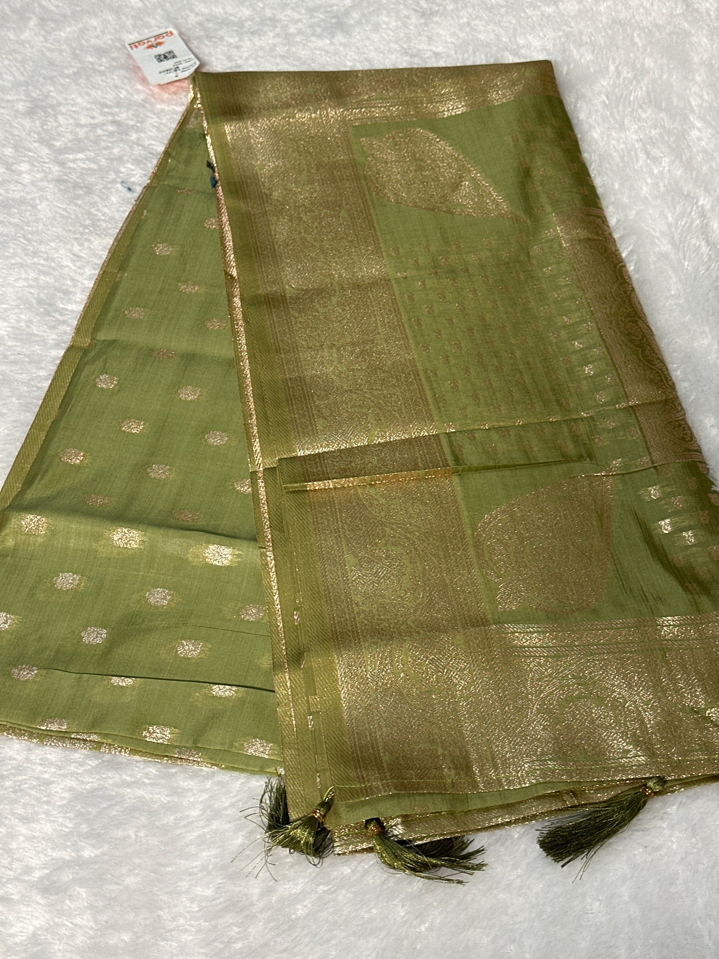 Bambu Silk Zari saree