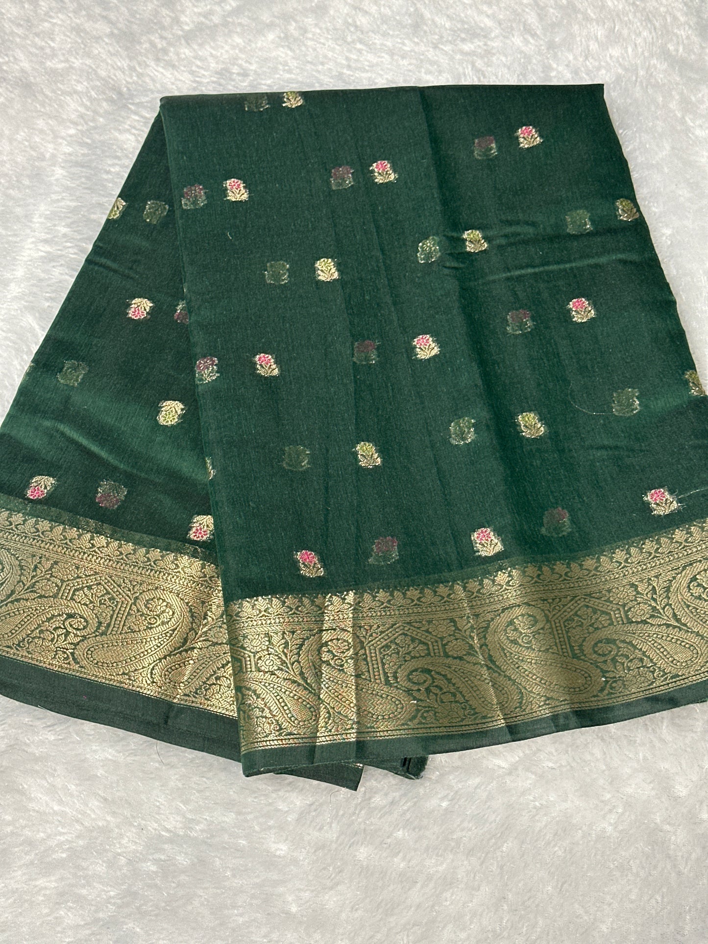 Pure Cotton zari work saree