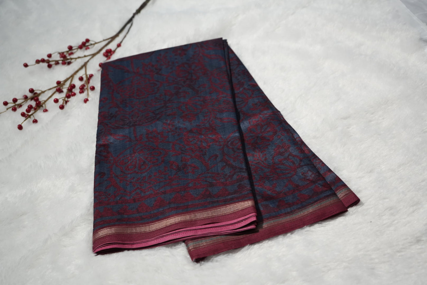 Synthetic silk saree