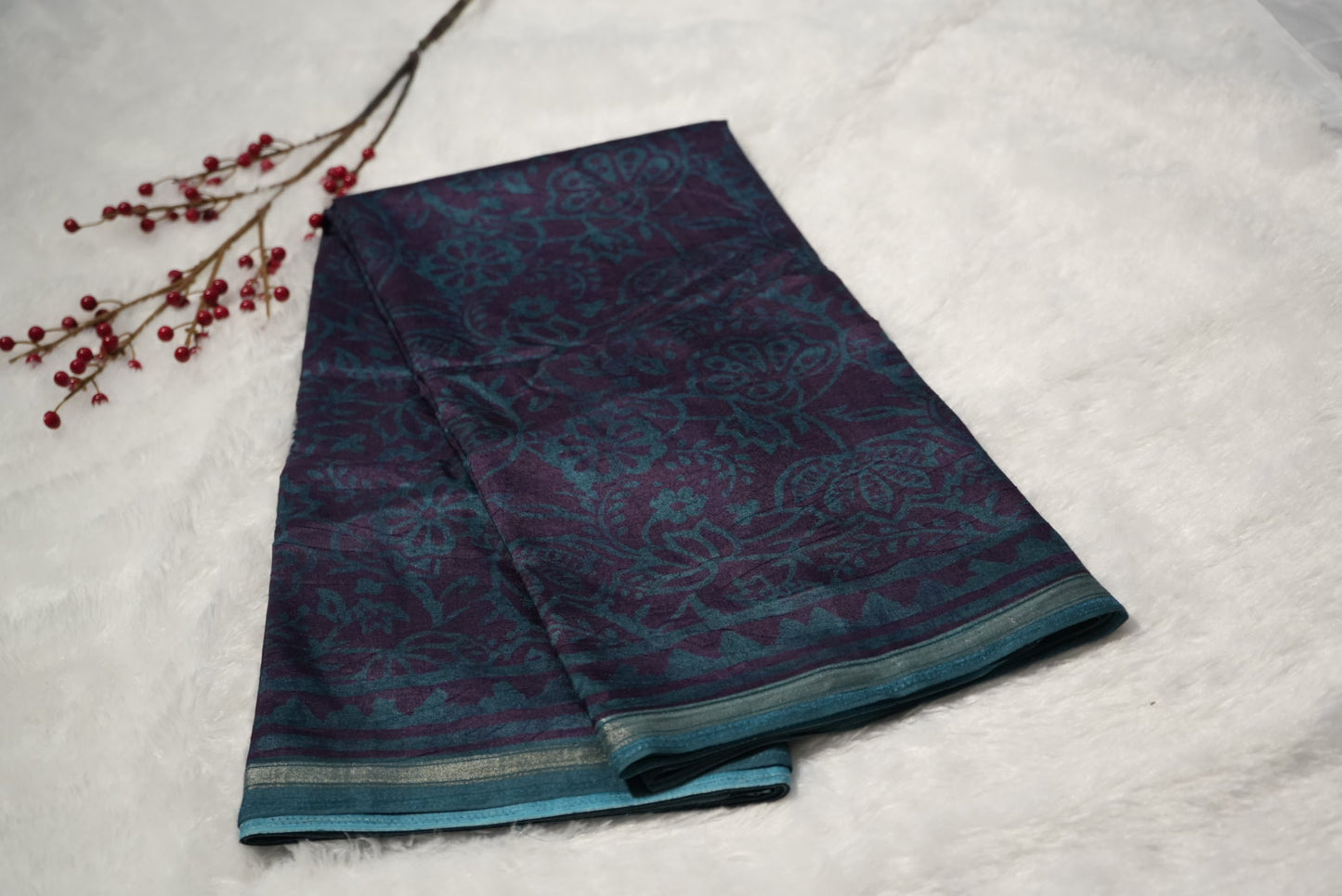 Synthetic silk saree