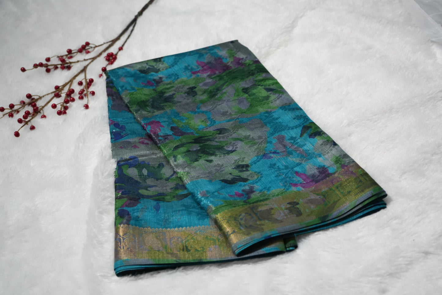 Synthetic silk saree