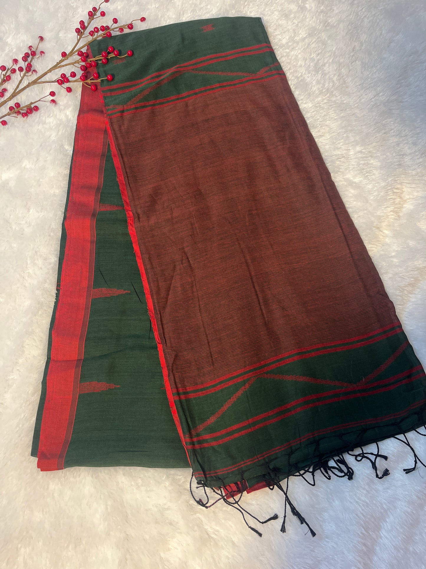 Handloom Bengal cotton saree