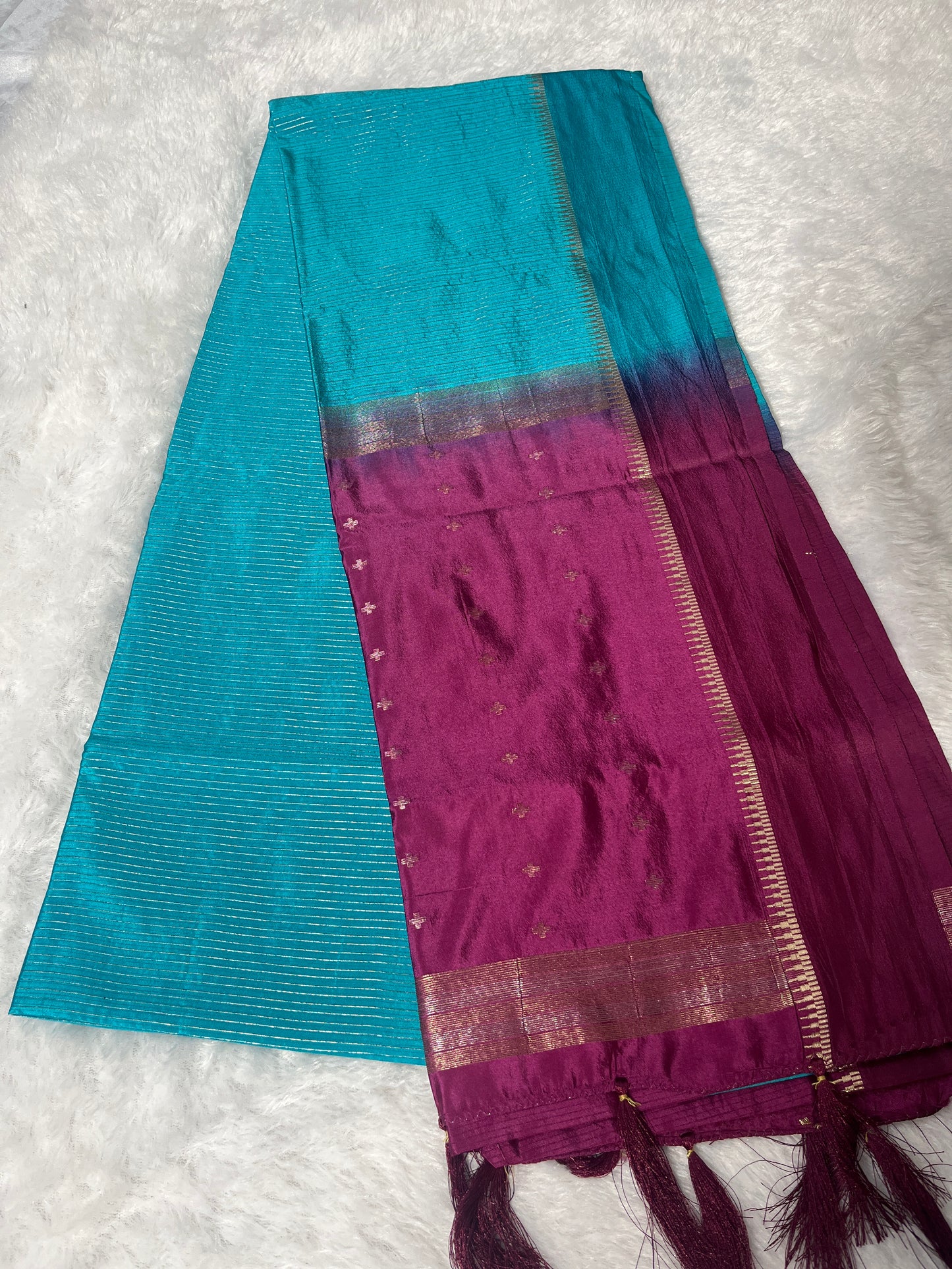 Synthetic silk saree