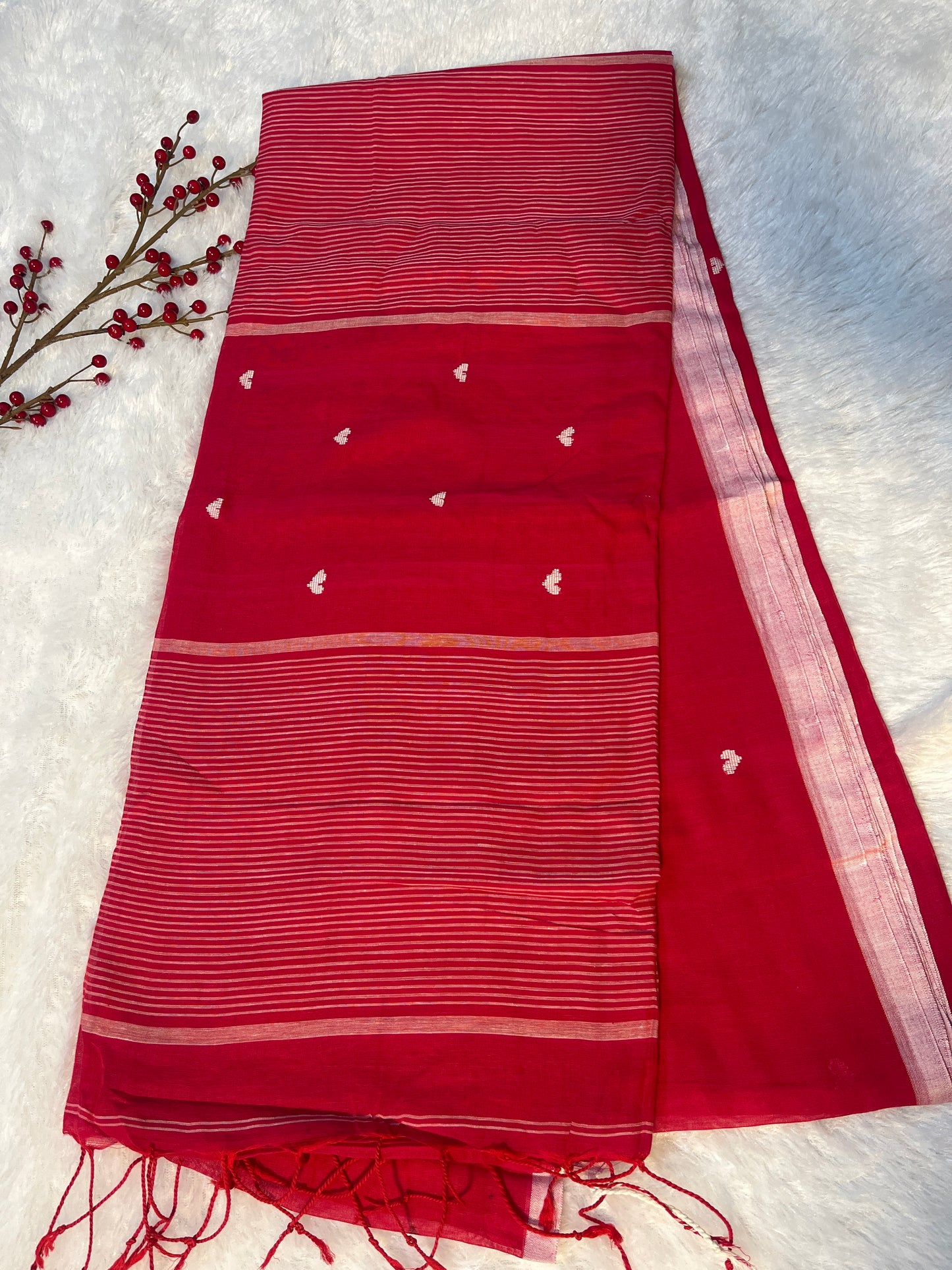 Handloom Bengal cotton saree