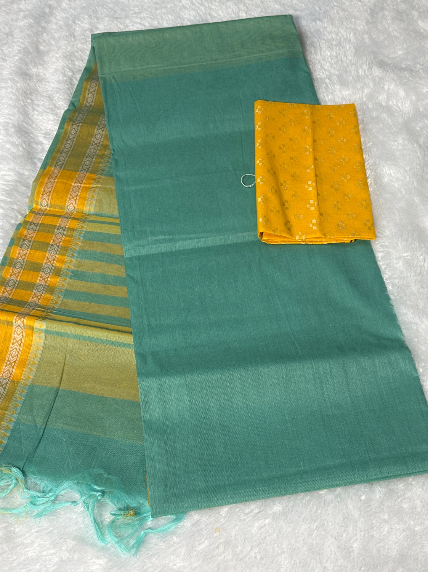 Pure Cotton thread border saree