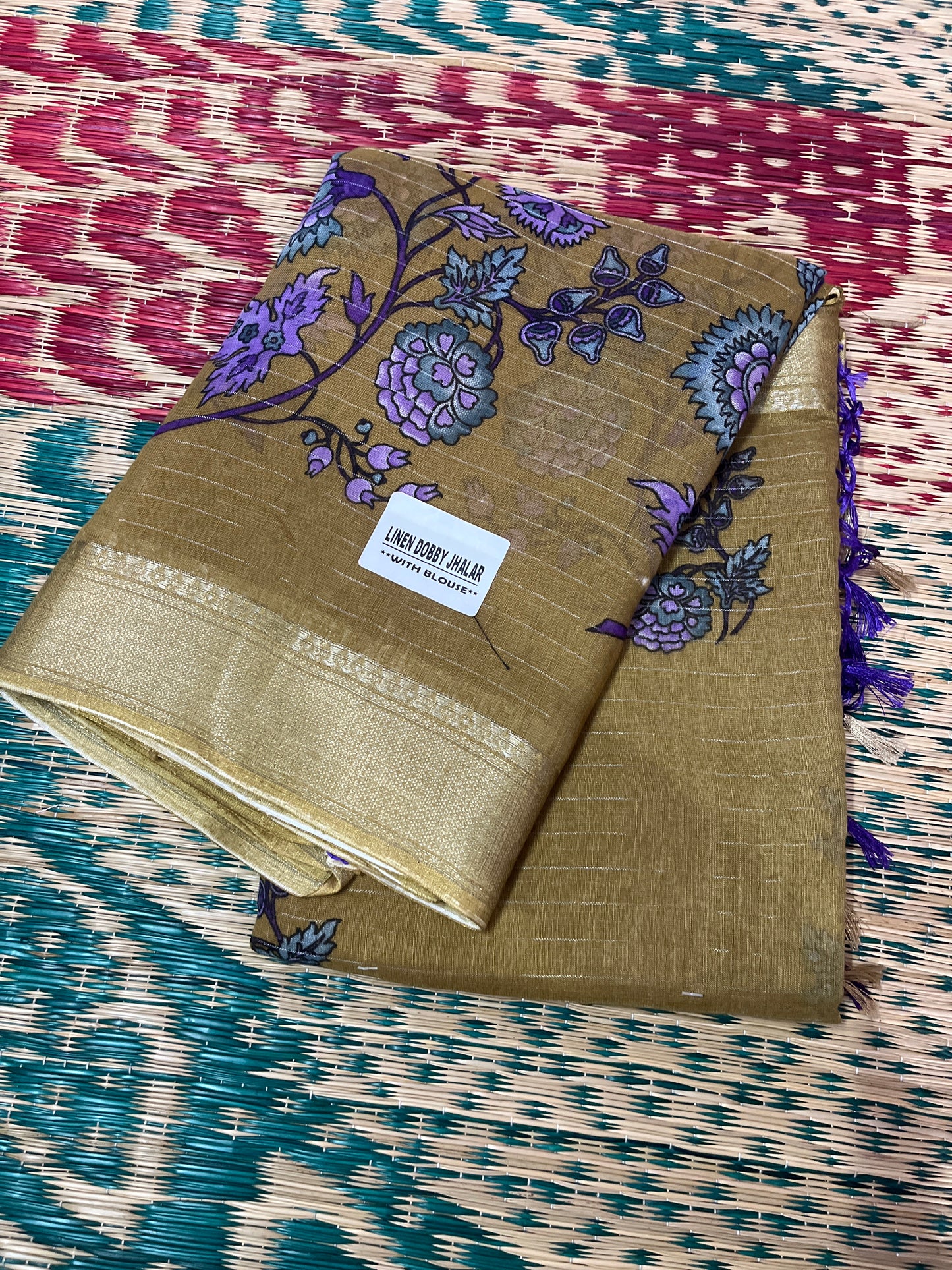 Linen Saree