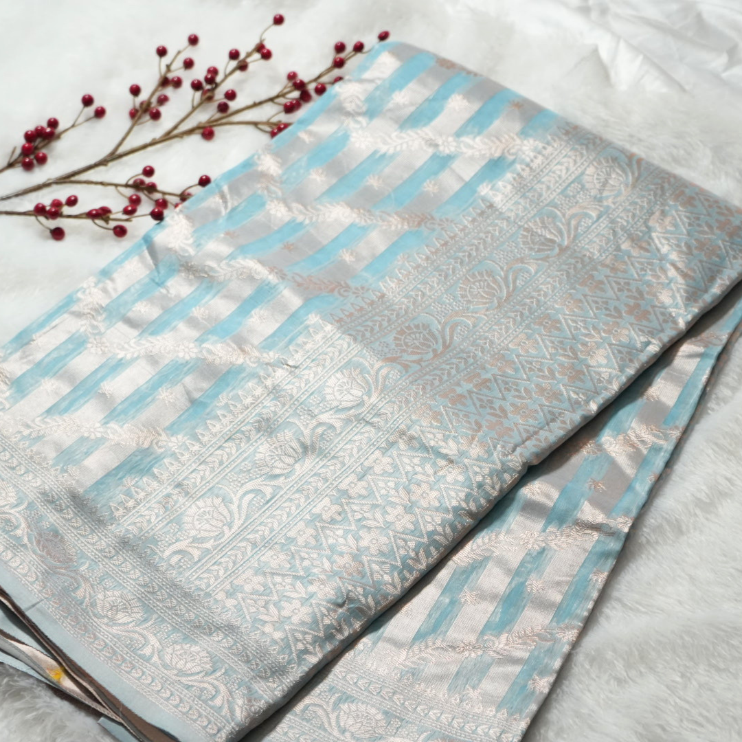 Linen saree