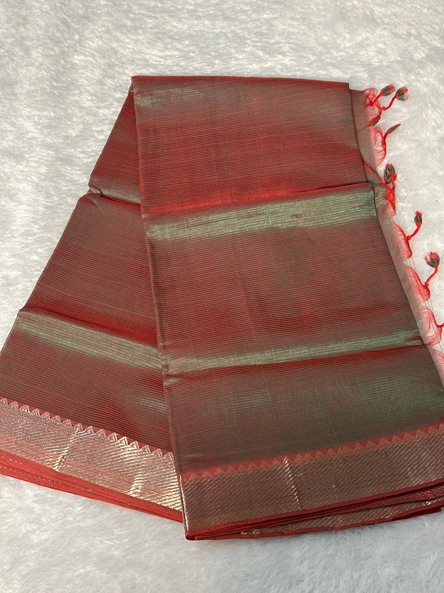 Handloom Mangalagiri Silk Cotton saree
