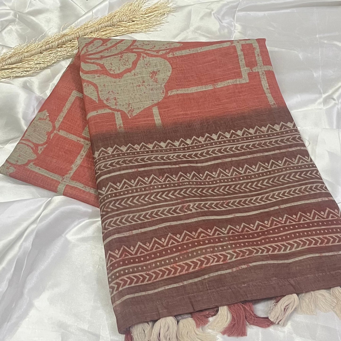 Linen Saree