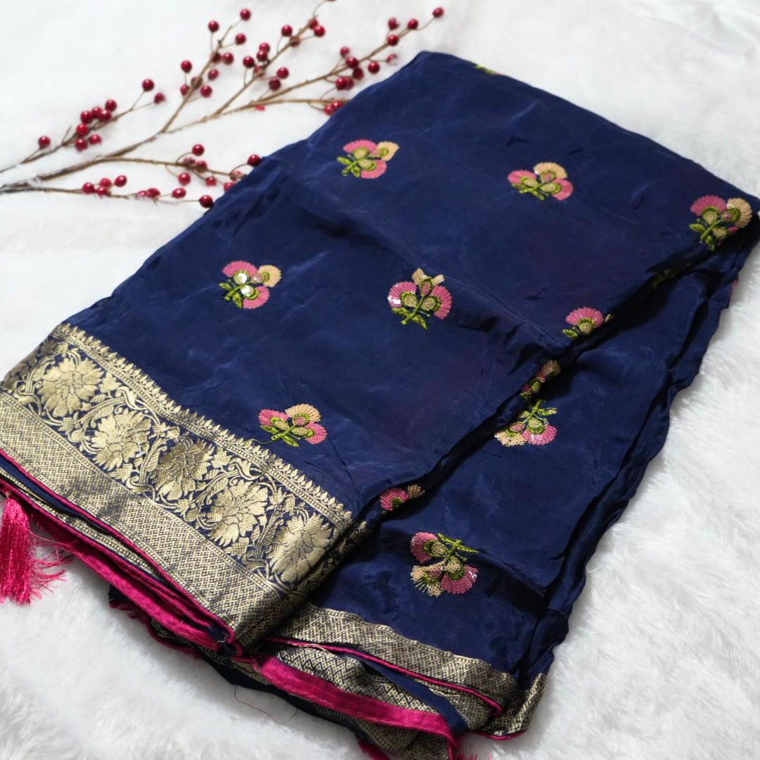 Gajji silk saree