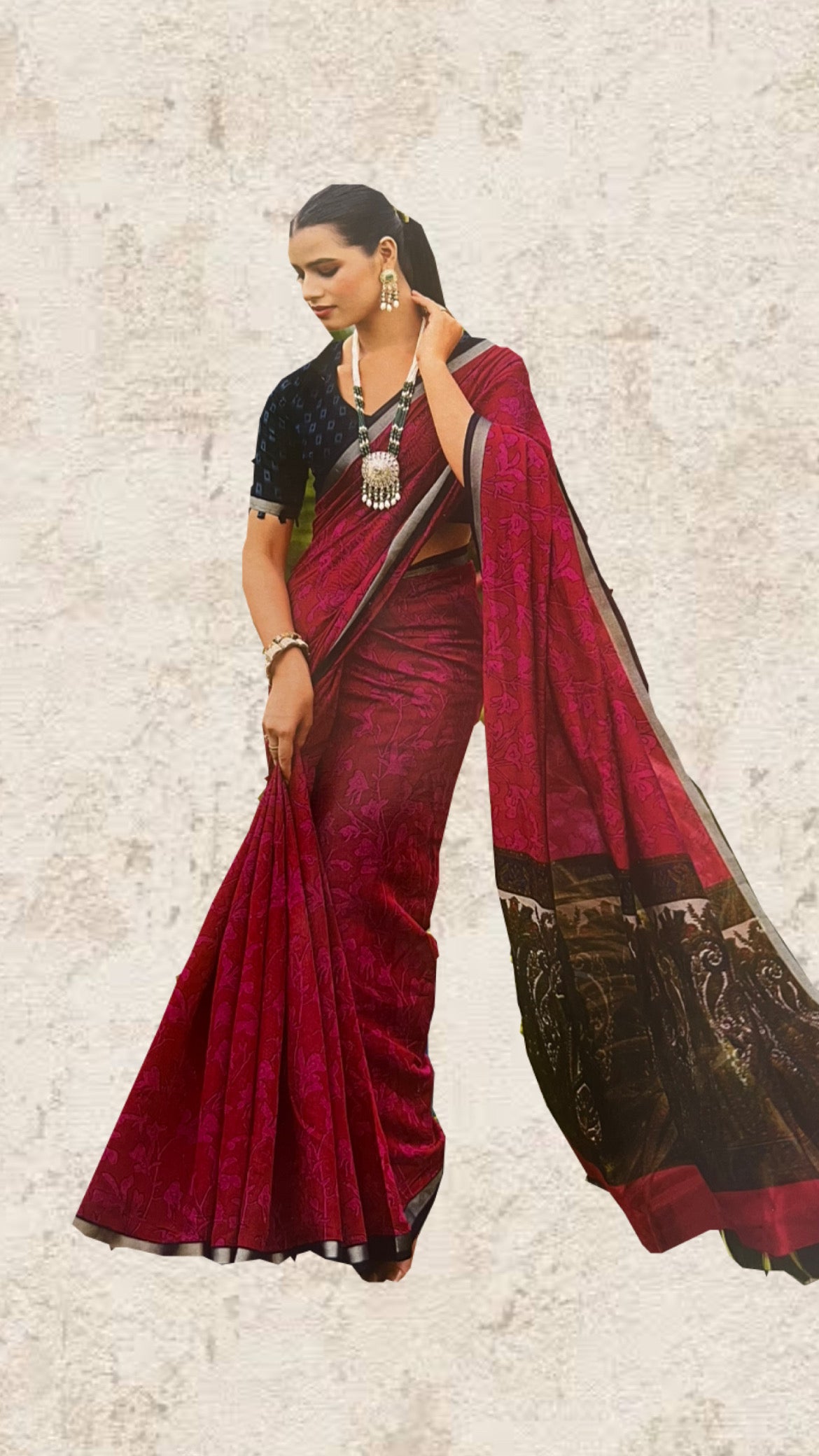 Linen Saree