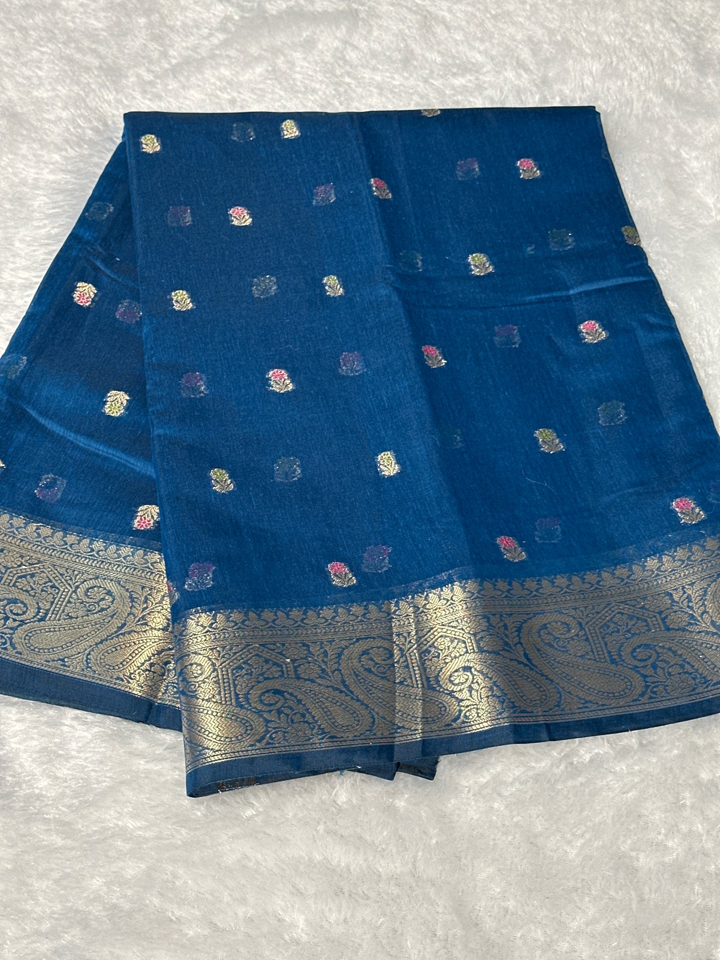 Pure Cotton zari work saree