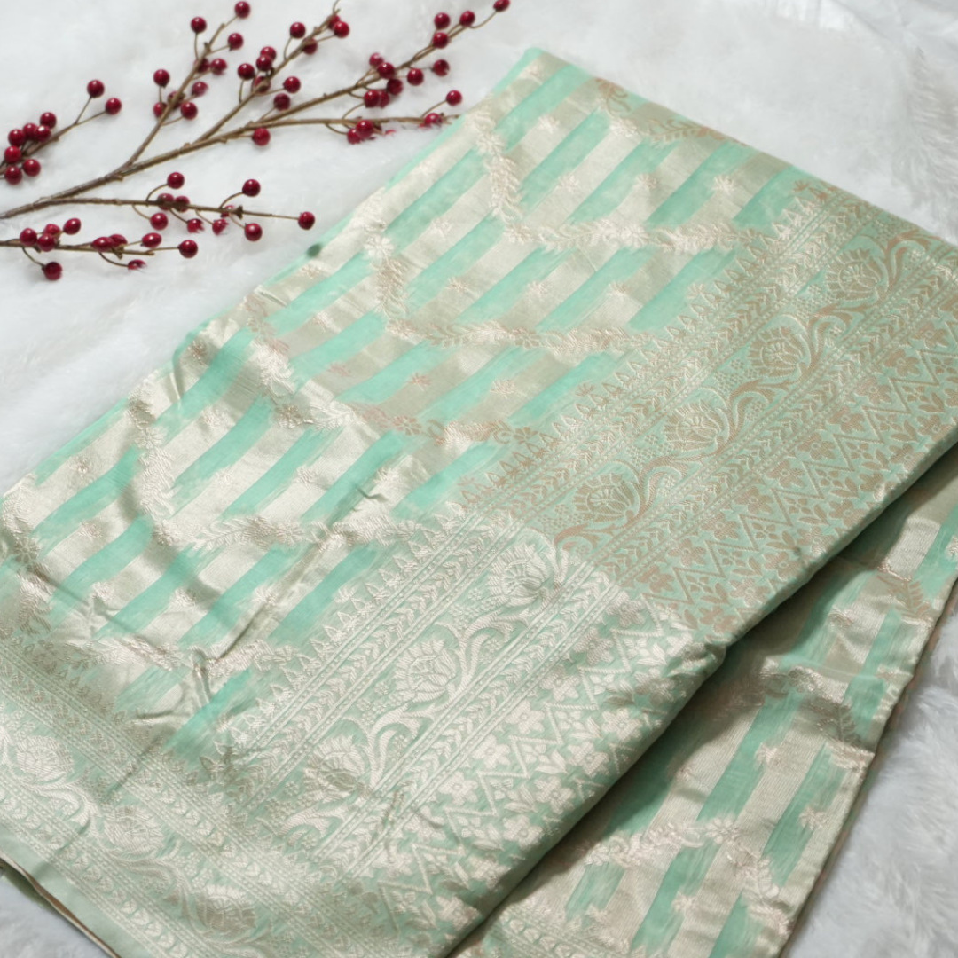 Linen saree