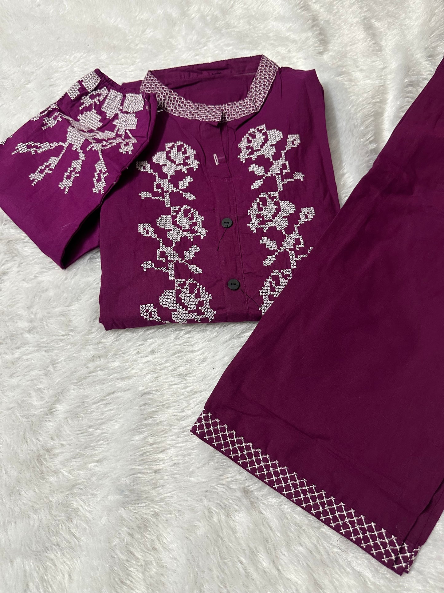 Pure Cotton short top two piece co-ord set