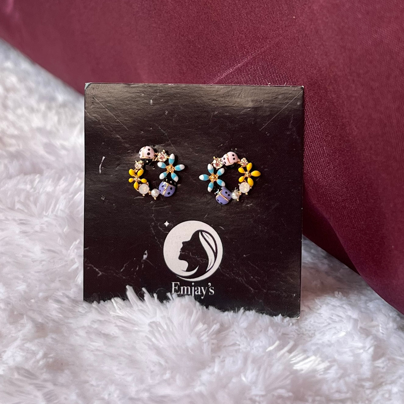 Bee and blossom stud