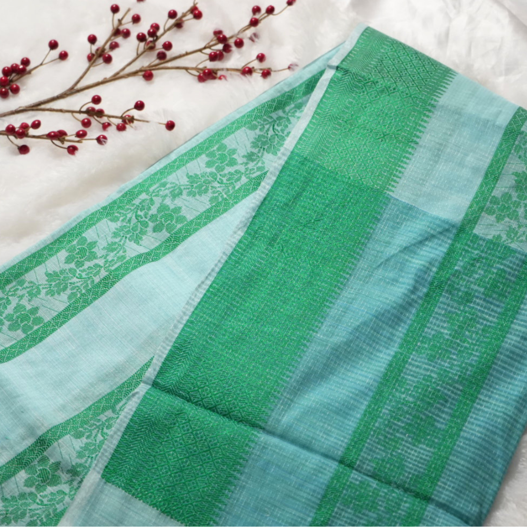 Linen saree