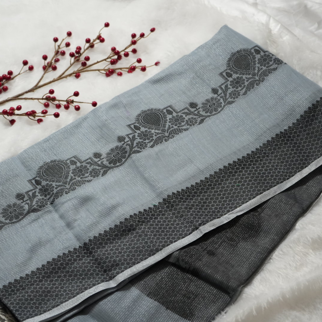 Linen saree
