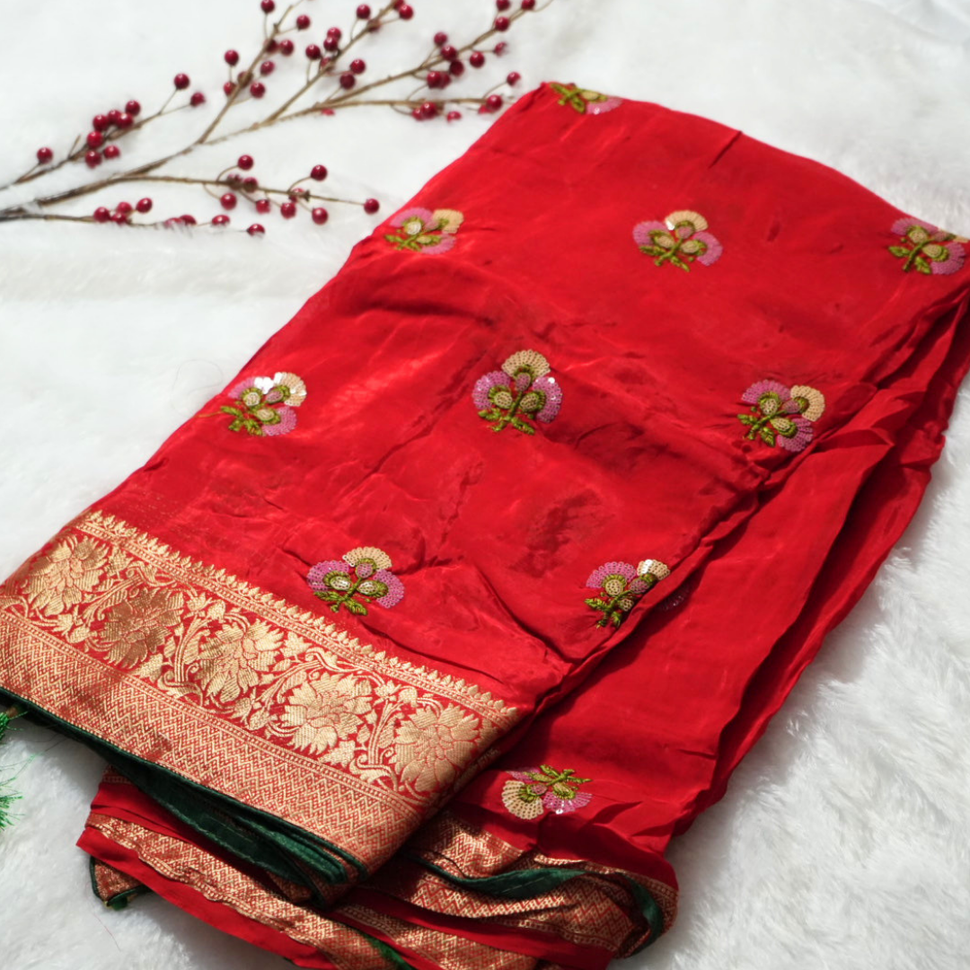 Gajji silk saree