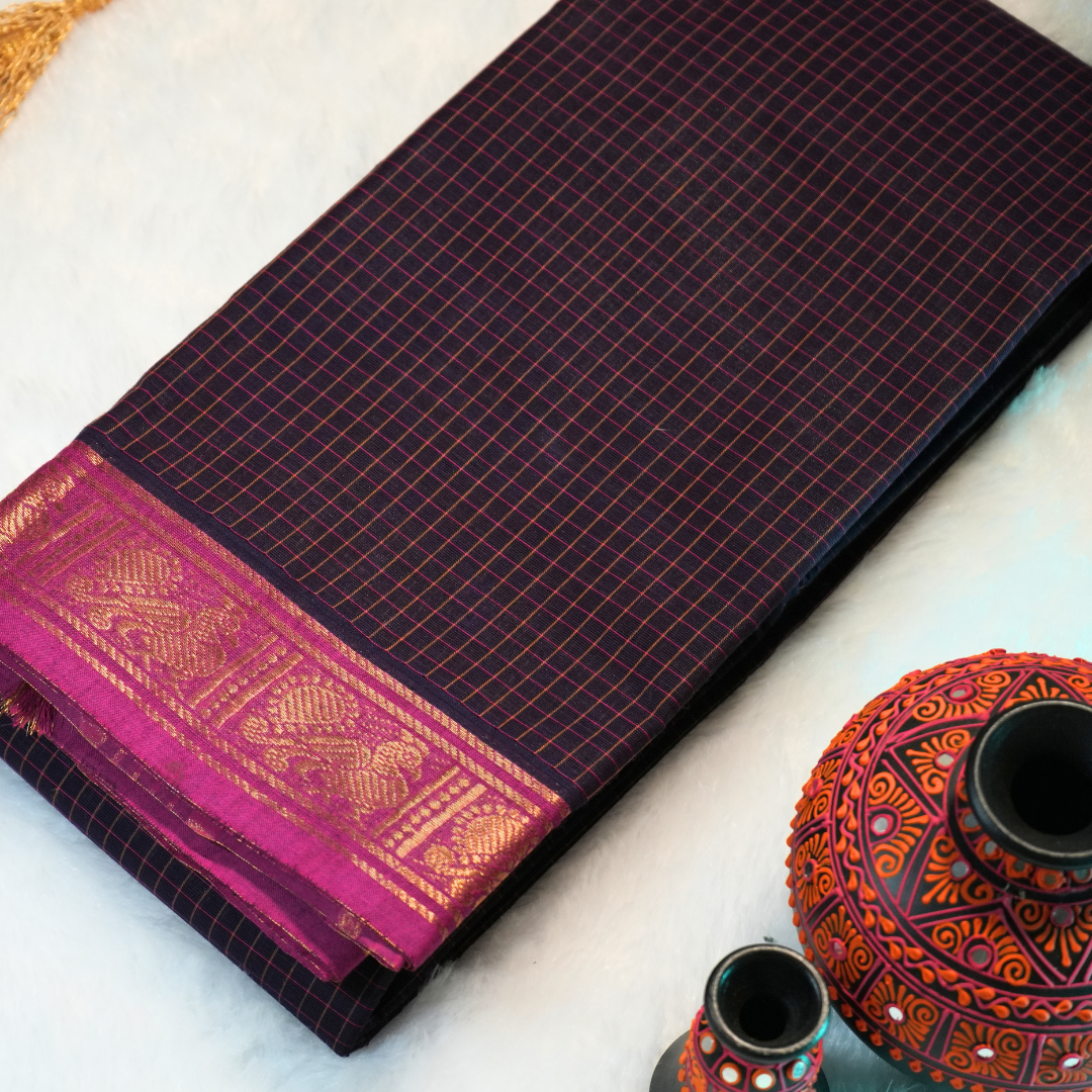 Chettinad Pure Cotton Saree (without blouse)
