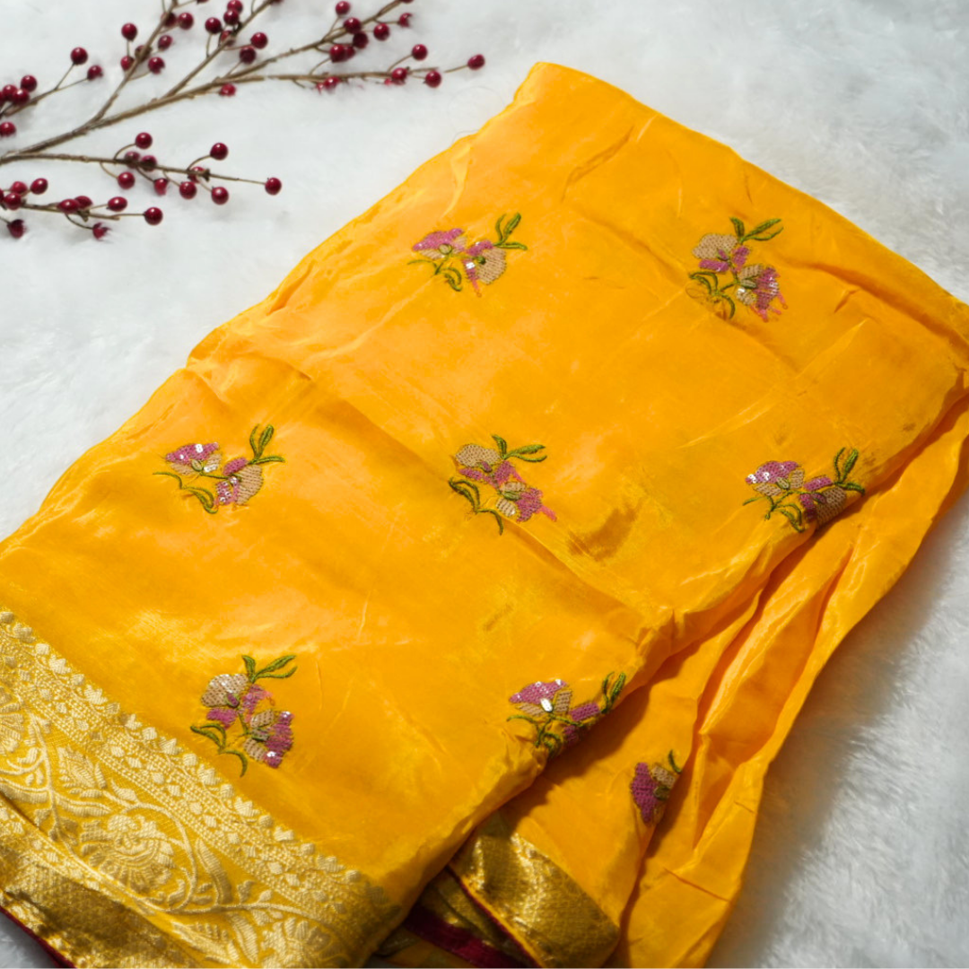 Gajji silk saree