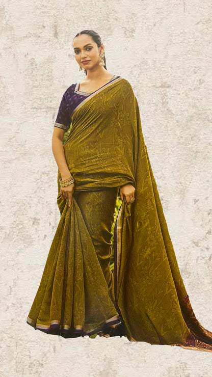 Linen Saree