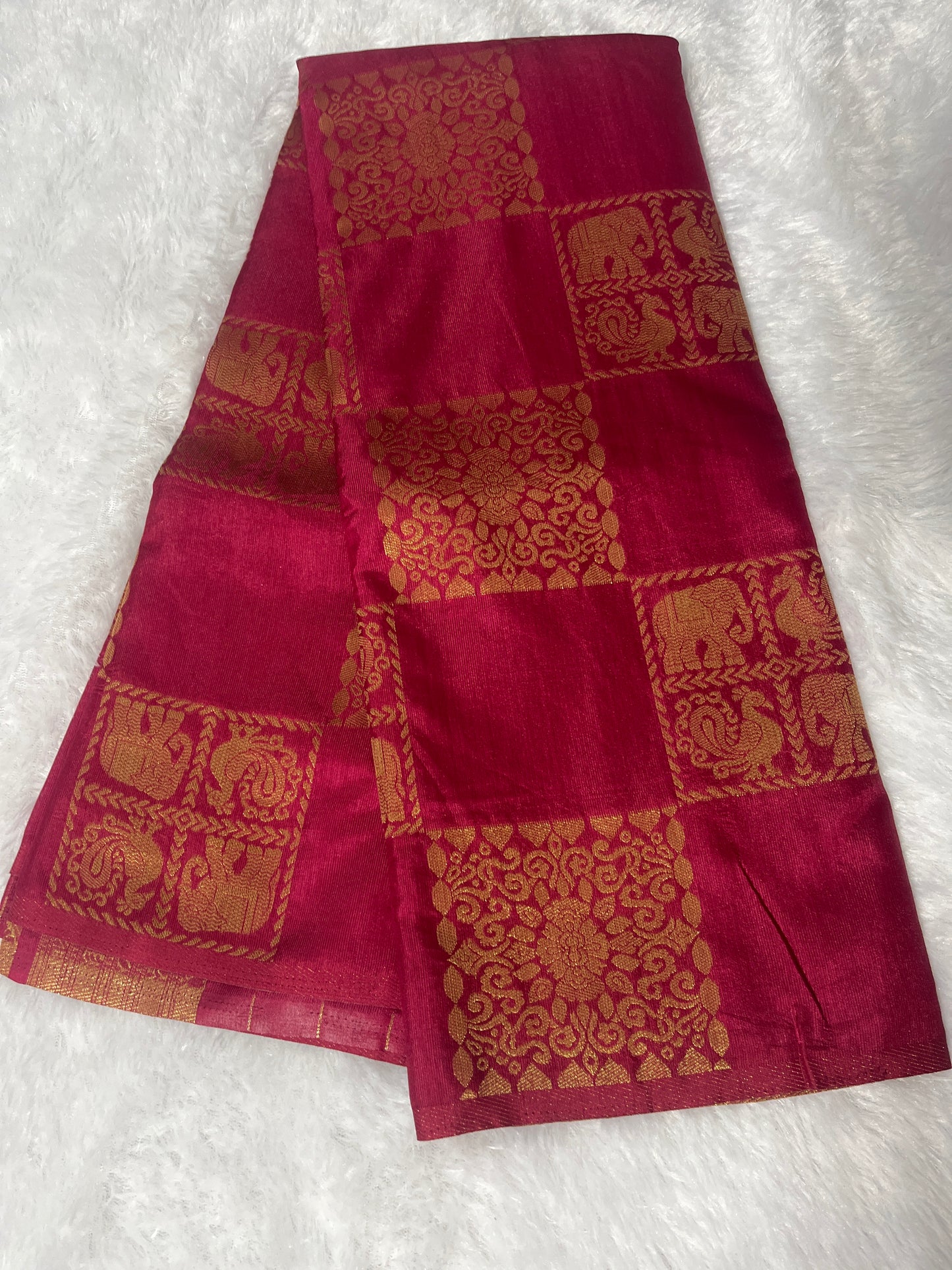 Semi linen saree