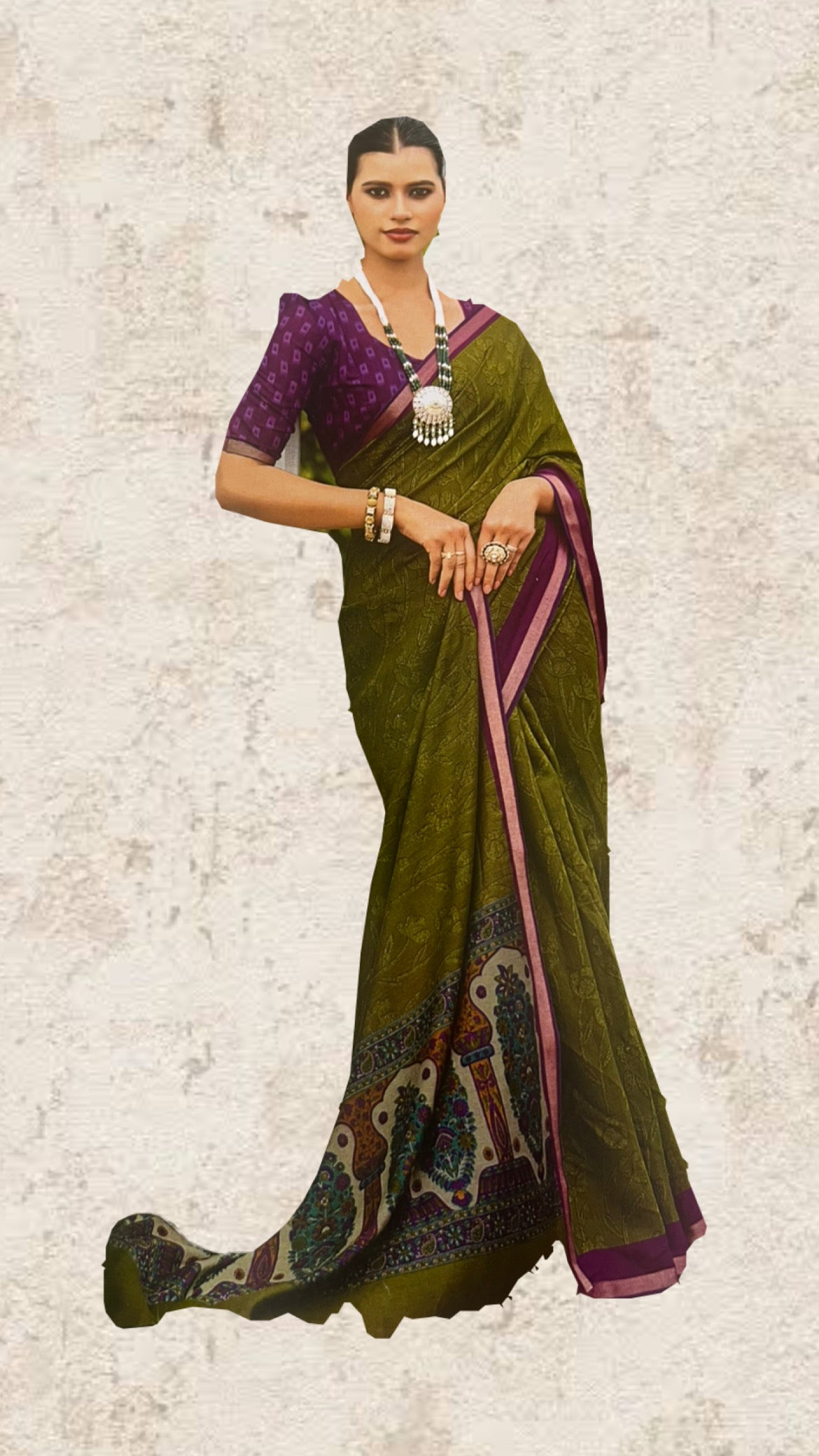 Linen Saree