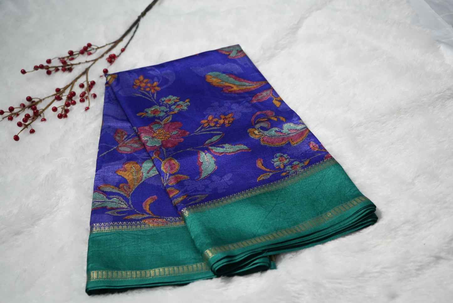 Chiniya Synthetic silk saree