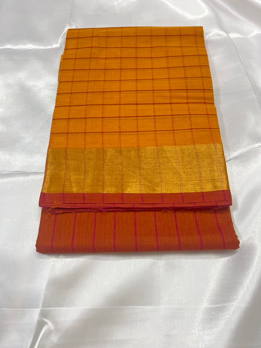 Faux cotton saree