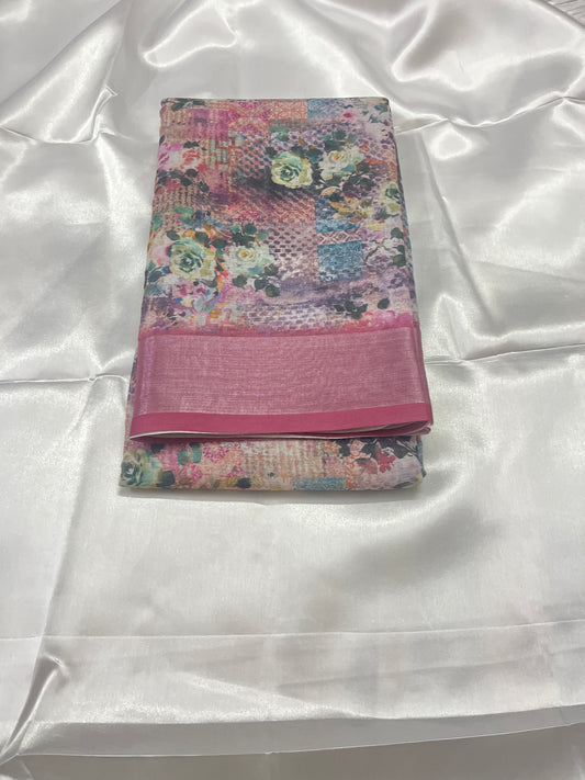 Linen Silk Saree