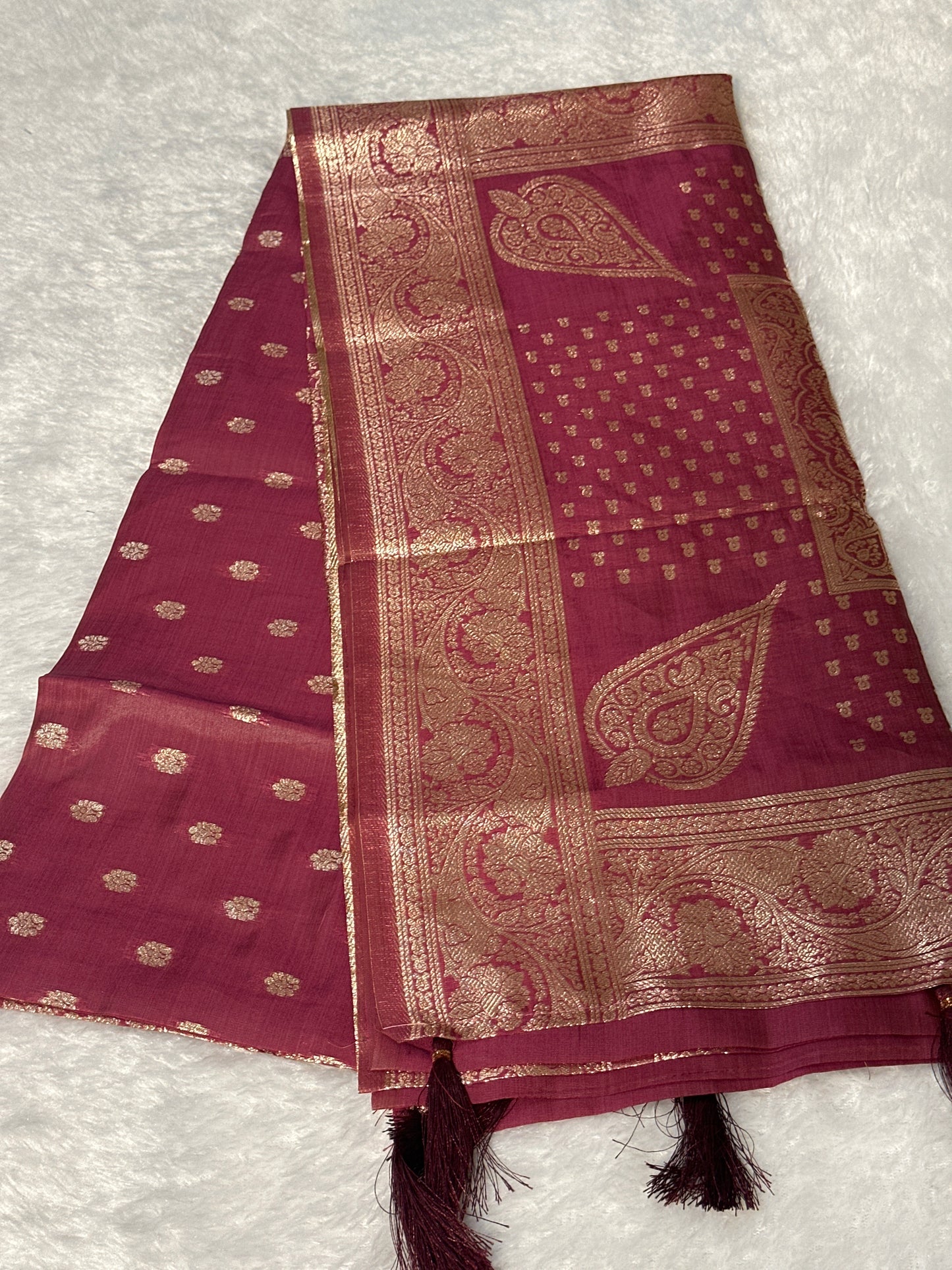 Bambu Silk Zari saree