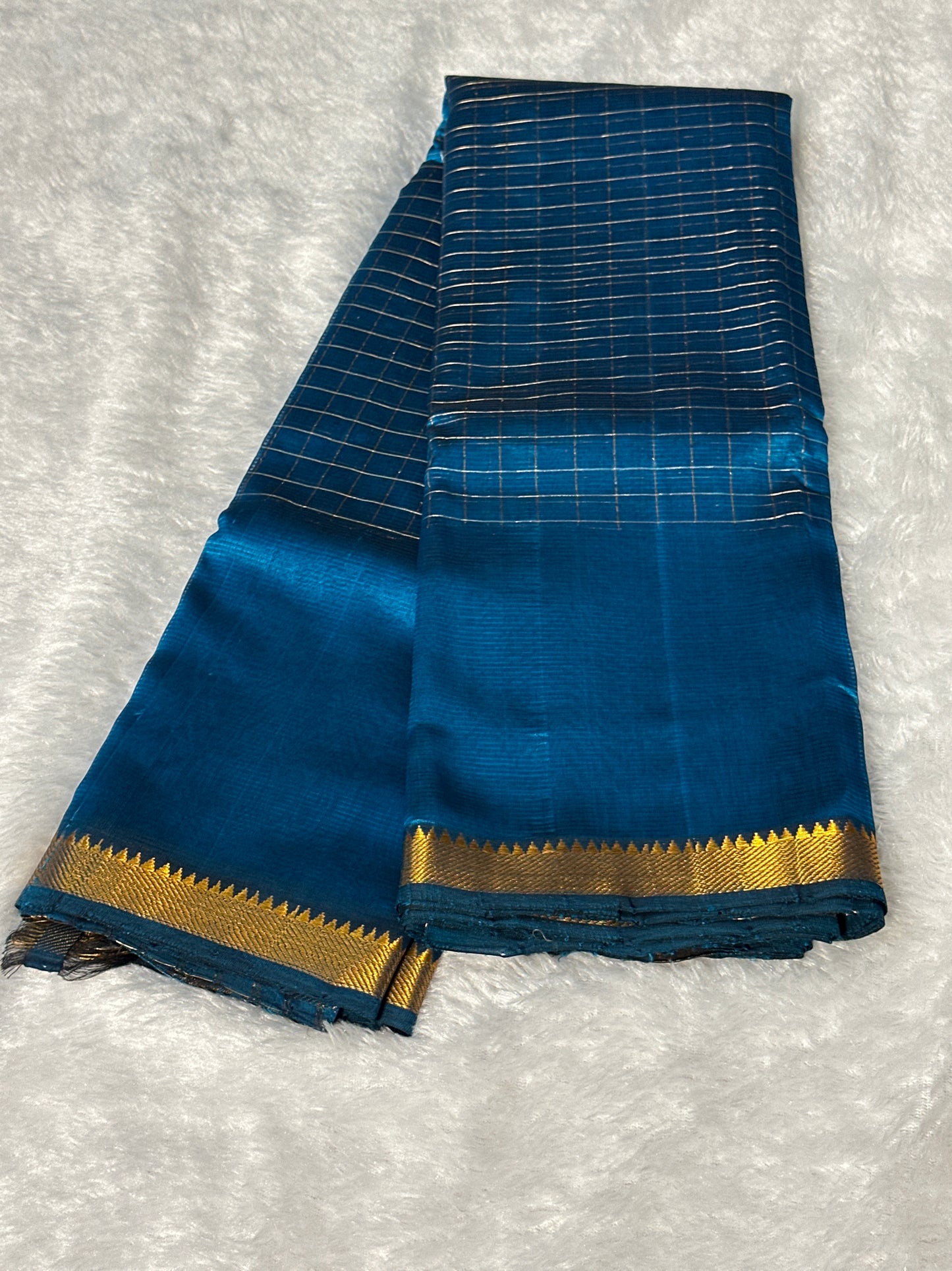 Handloom Mangalagiri Silk Cotton saree