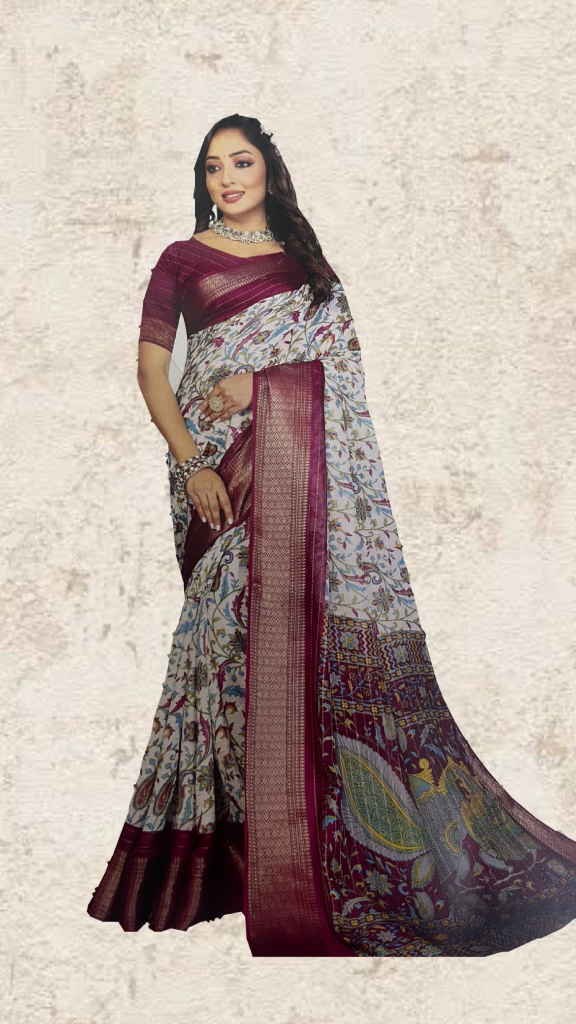 Linen Saree