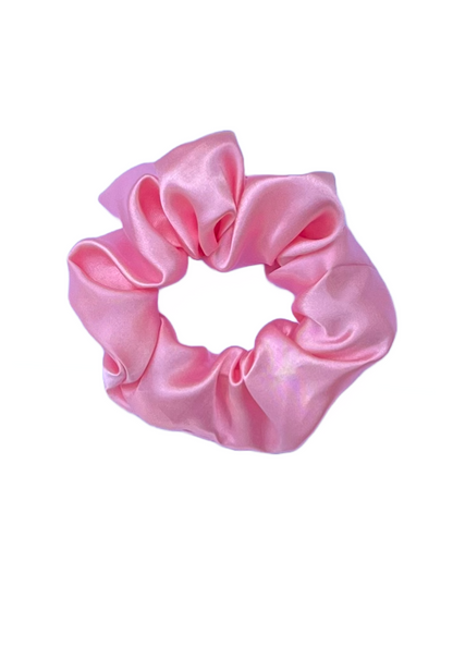 Pink Coral - Regular satin scrunchie