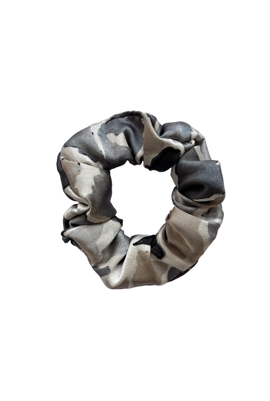 Camouflage - Regular satin scrunchie