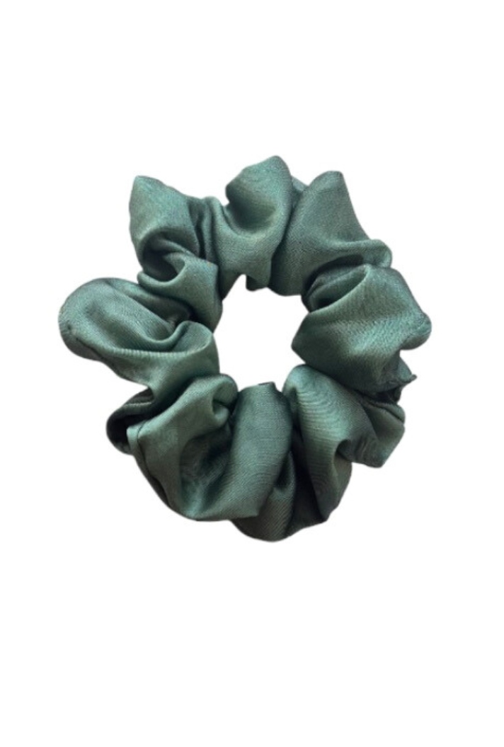 Sea Green - Regular georgette scrunchie