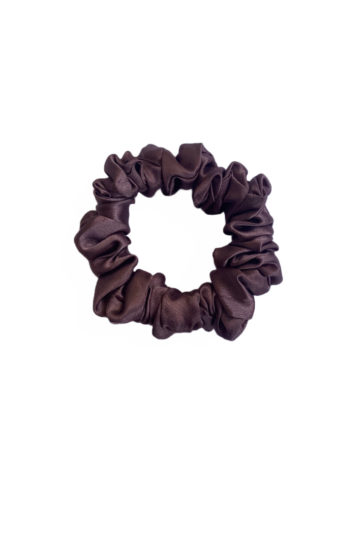 Grape - Skinny satin scrunchie