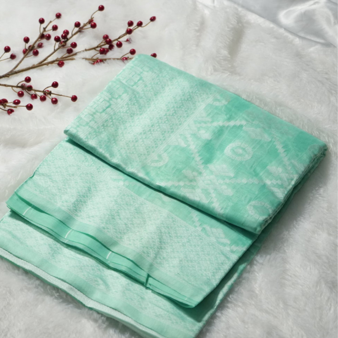 Linen saree