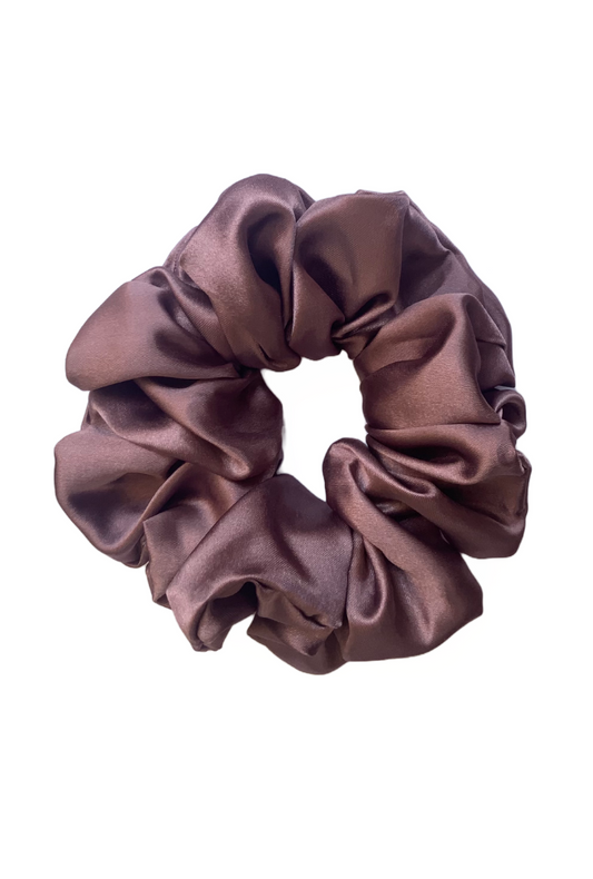 Grape - Large satin scrunchie