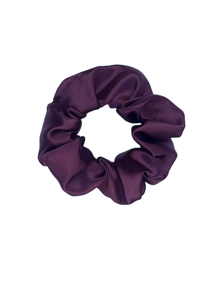 Wine - Regular satin scrunchie