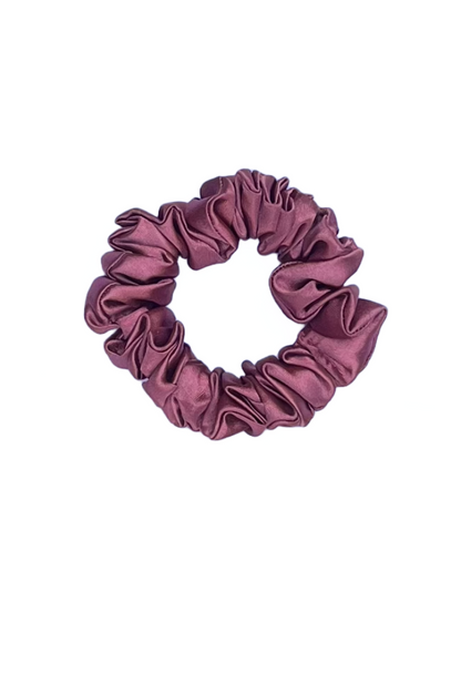 Rose Dust - Skinny satin scrunchie