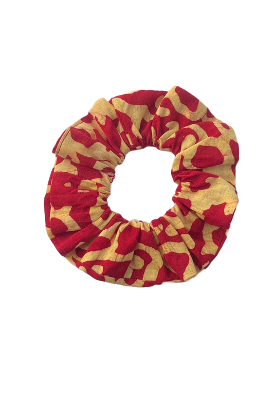 Lava - Regular cotton scrunchie